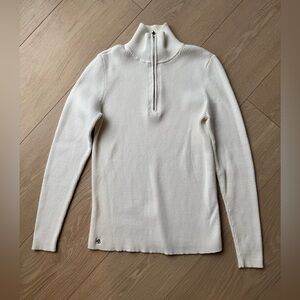 Ralph Lauren Cream Zip Sweater